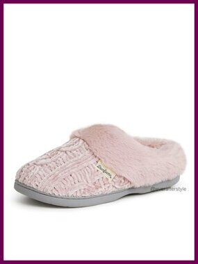 Clog House Slippers Fuzzy Memory Foam Wide Widths Slip-On